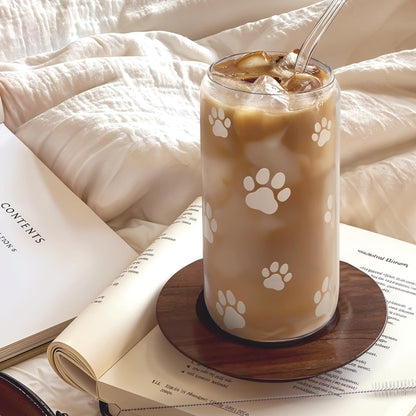Christian 16oz Can Glass Tumbler with Acrylic Lid & Straw, Iced Coffee Cup for Women Girls, Aesthetic Cups Gifts for Birthday Christmas