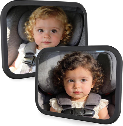 Baby Car Mirror for Rear Facing Seat, Black