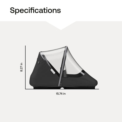High Performance Rain Cover – 180° Zipper Access, Transparent Window, Reflective Strip, PVC-Free Weather Shield for Bassinet & Seat, Fits Cameleon 3, Fox, Lynx & Kangaroo