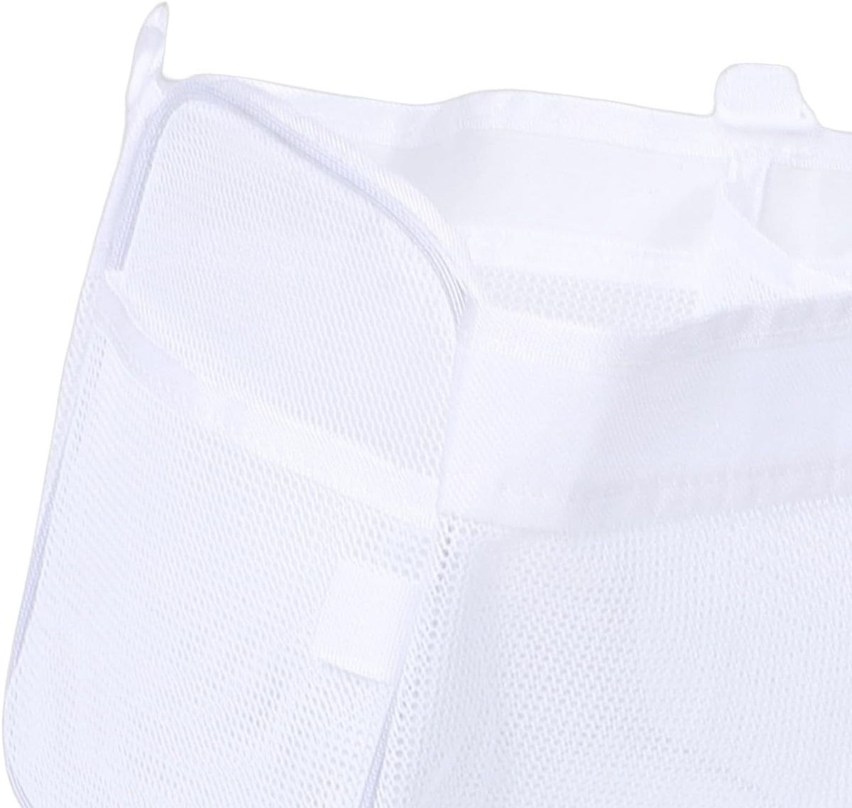Extra Large Bath Toy Organizer, Polyester Mesh Storage Holder with 3 Compartments for Quick Drying and Easy Water Drainage in Kids Bathroom (White Three Grid)