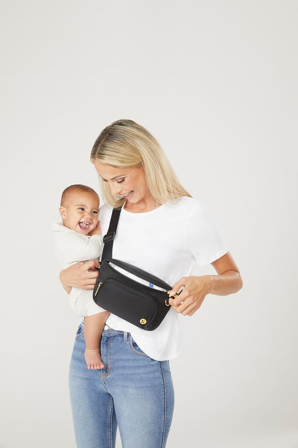 Unisex-Adult Diaper Waistpack Crossbody Bag