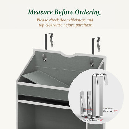 Over the Door Organizer, Compact Hanging Storage for Nursery Bathroom