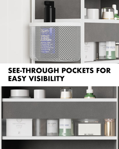 Over the Door Organizer, Compact Hanging Storage for Nursery Bathroom