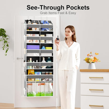 Over the Door Organizer, Compact Hanging Storage for Nursery Bathroom