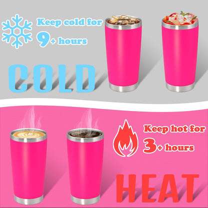 20 oz Tumbler Insulated Tumblers Stainless Steel Coffee Mug,SS 1PCS | Double Wall Vacuum Travel Coffee Tumbler ,Powder Coated Tumbler Cup Keep Hot & Cold