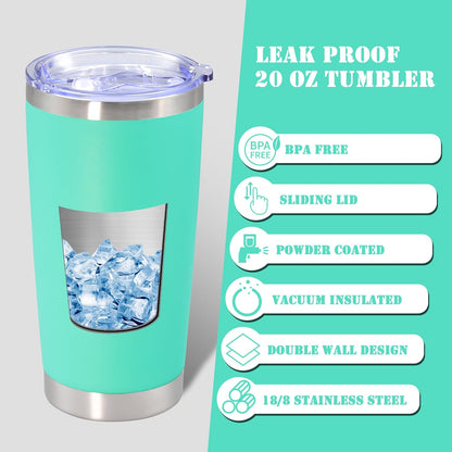 20 oz Tumbler Insulated Tumblers Stainless Steel Coffee Mug,SS 1PCS | Double Wall Vacuum Travel Coffee Tumbler ,Powder Coated Tumbler Cup Keep Hot & Cold