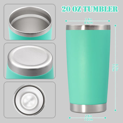 20 oz Tumbler Insulated Tumblers Stainless Steel Coffee Mug,SS 1PCS | Double Wall Vacuum Travel Coffee Tumbler ,Powder Coated Tumbler Cup Keep Hot & Cold