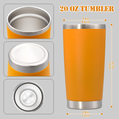 20 oz Tumbler Insulated Tumblers Stainless Steel Coffee Mug,SS 1PCS | Double Wall Vacuum Travel Coffee Tumbler ,Powder Coated Tumbler Cup Keep Hot & Cold