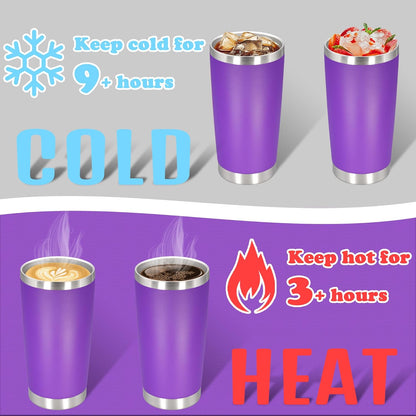 20 oz Tumbler Insulated Tumblers Stainless Steel Coffee Mug,SS 1PCS | Double Wall Vacuum Travel Coffee Tumbler ,Powder Coated Tumbler Cup Keep Hot & Cold