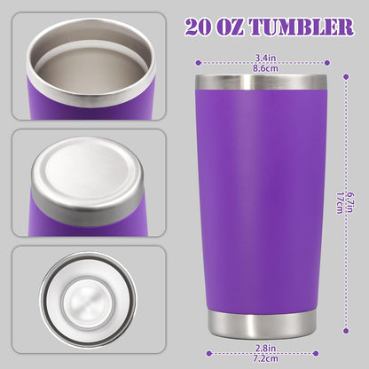20 oz Tumbler Insulated Tumblers Stainless Steel Coffee Mug,SS 1PCS | Double Wall Vacuum Travel Coffee Tumbler ,Powder Coated Tumbler Cup Keep Hot & Cold