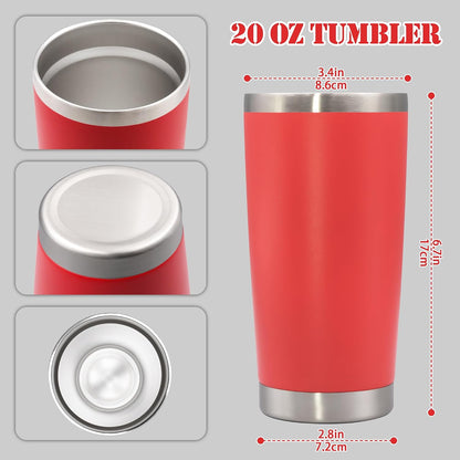 20 oz Tumbler Insulated Tumblers Stainless Steel Coffee Mug,SS 1PCS | Double Wall Vacuum Travel Coffee Tumbler ,Powder Coated Tumbler Cup Keep Hot & Cold