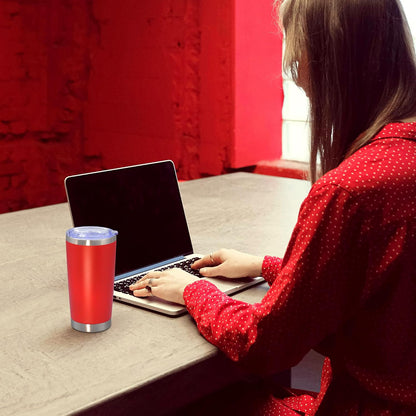 20 oz Tumbler Insulated Tumblers Stainless Steel Coffee Mug,SS 1PCS | Double Wall Vacuum Travel Coffee Tumbler ,Powder Coated Tumbler Cup Keep Hot & Cold