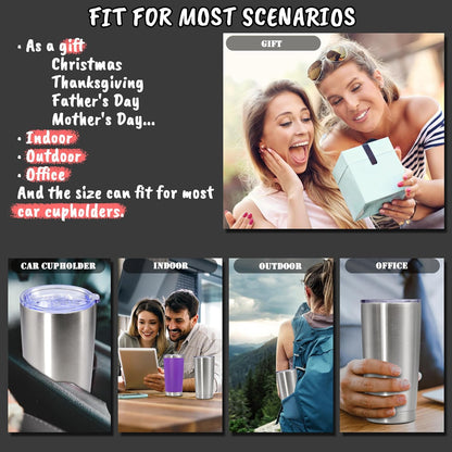 20 oz Tumbler Insulated Tumblers Stainless Steel Coffee Mug,SS 1PCS | Double Wall Vacuum Travel Coffee Tumbler ,Powder Coated Tumbler Cup Keep Hot & Cold