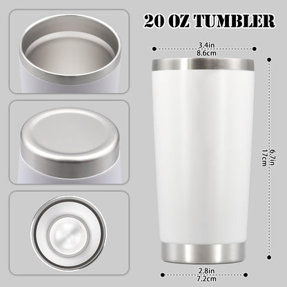 20 oz Tumbler Insulated Tumblers Stainless Steel Coffee Mug,SS 1PCS | Double Wall Vacuum Travel Coffee Tumbler ,Powder Coated Tumbler Cup Keep Hot & Cold