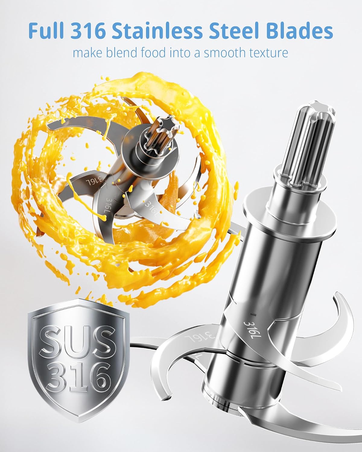 FM01 Baby Food Maker, 316L Stainless Steel Blades | Puree Steamer Blender Processor With 10oz Glass Bowl | One-Step Food Mill with Recipe, 12H Keep Warm, Auto Clean, Reheat | BPA-Free