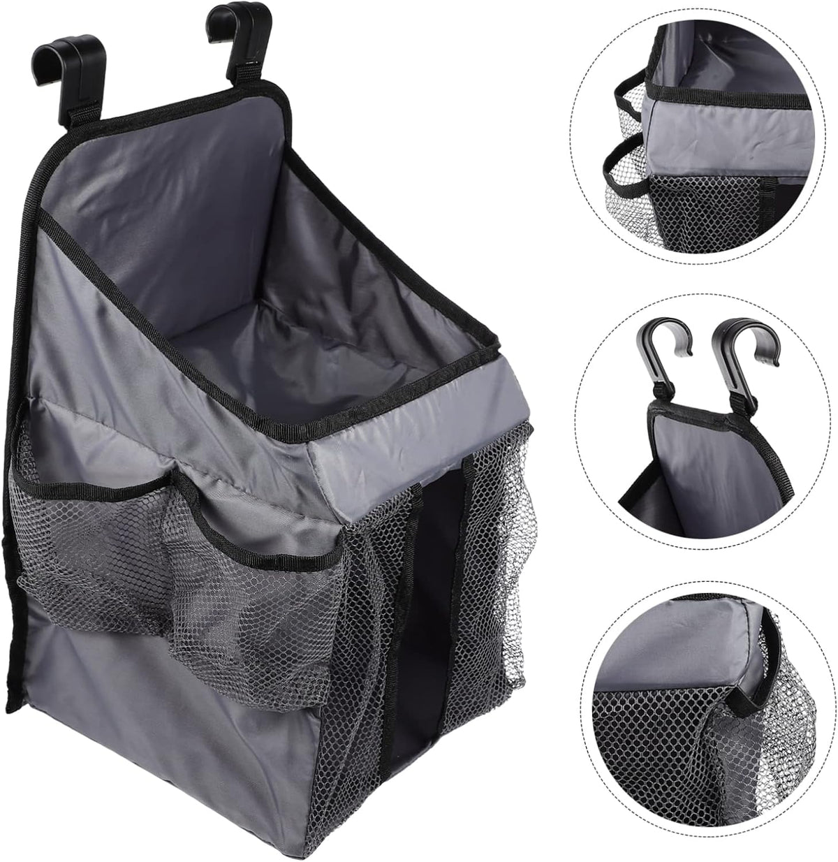 Hanging Organizer Diaper Stacker Pockets Storage Organizer for Diapers Items Neutral Style