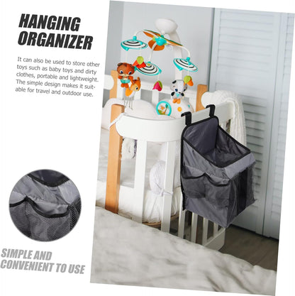 Hanging Organizer Diaper Stacker Pockets Storage Organizer for Diapers Items Neutral Style