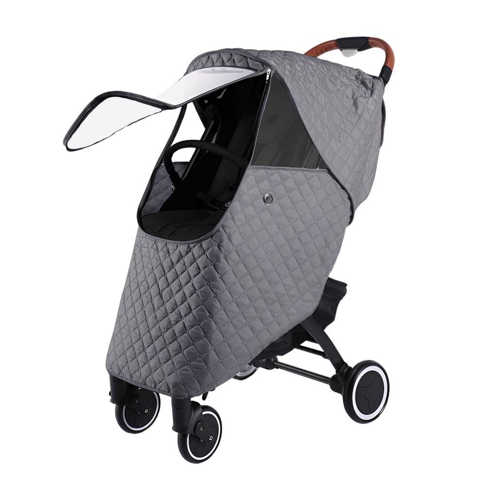 Winter Stroller Rain Cover Warm Stroller Weather Shield Universal Stroller Accessory,Protect from Rain Snow Dust Sun