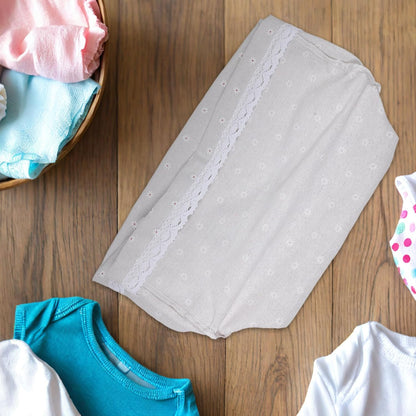 Woven Basket Liner Replacement for Baby Nursery - Breathable Washable Floral Fabric Insert for Nursery Diaper Caddy, Toy Organizer, Laundry Hamper