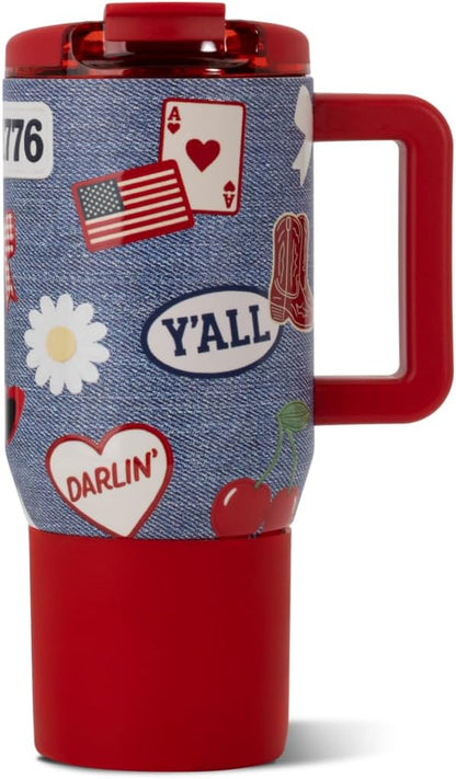 Coffee Traveler 20oz Ceramic-Lined Mug with Handle, Dune