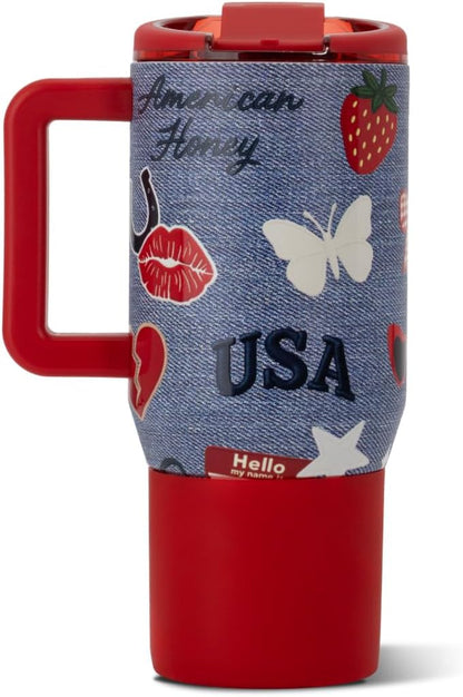 Coffee Traveler 20oz Ceramic-Lined Mug with Handle, Dune