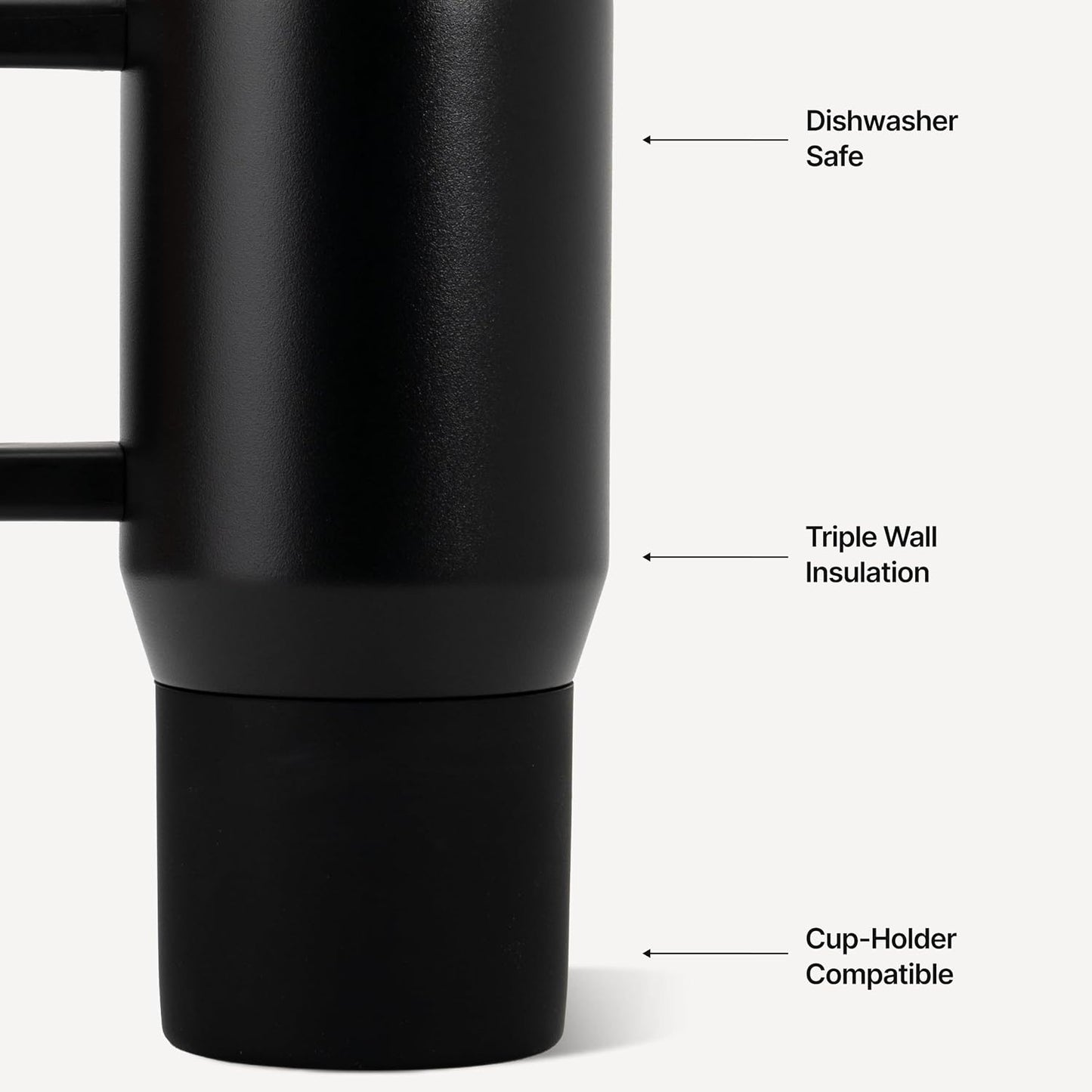 Coffee Traveler 20oz Ceramic-Lined Mug with Handle, Dune