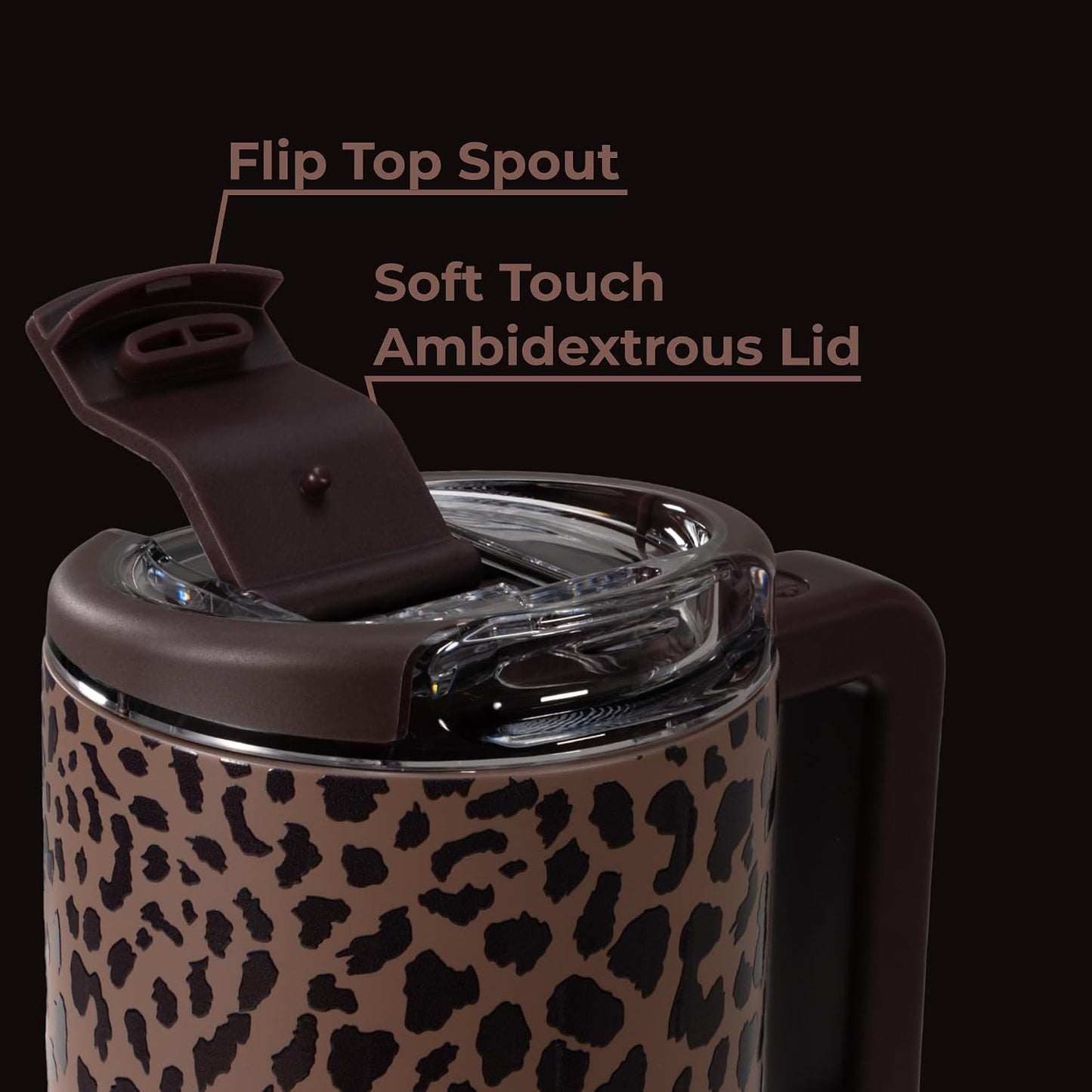 Coffee Traveler 20oz Ceramic-Lined Mug with Handle, Dune