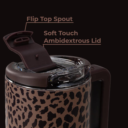 Coffee Traveler 20oz Ceramic-Lined Mug with Handle, Dune