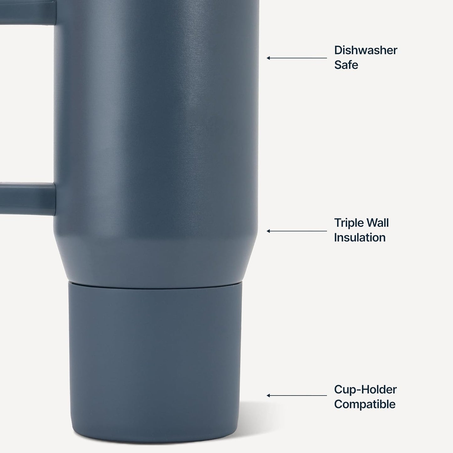 Coffee Traveler 20oz Ceramic-Lined Mug with Handle, Dune