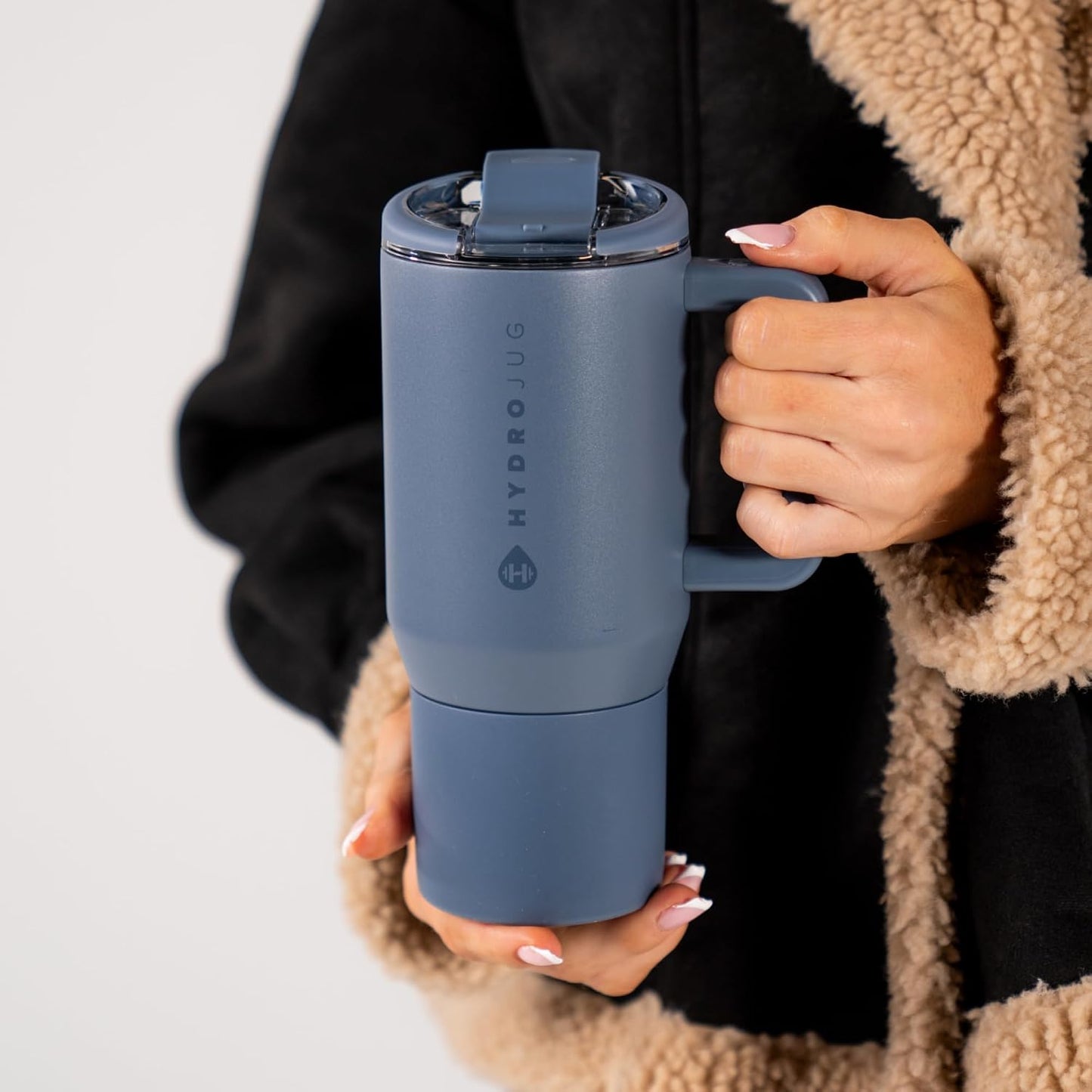 Coffee Traveler 20oz Ceramic-Lined Mug with Handle, Dune