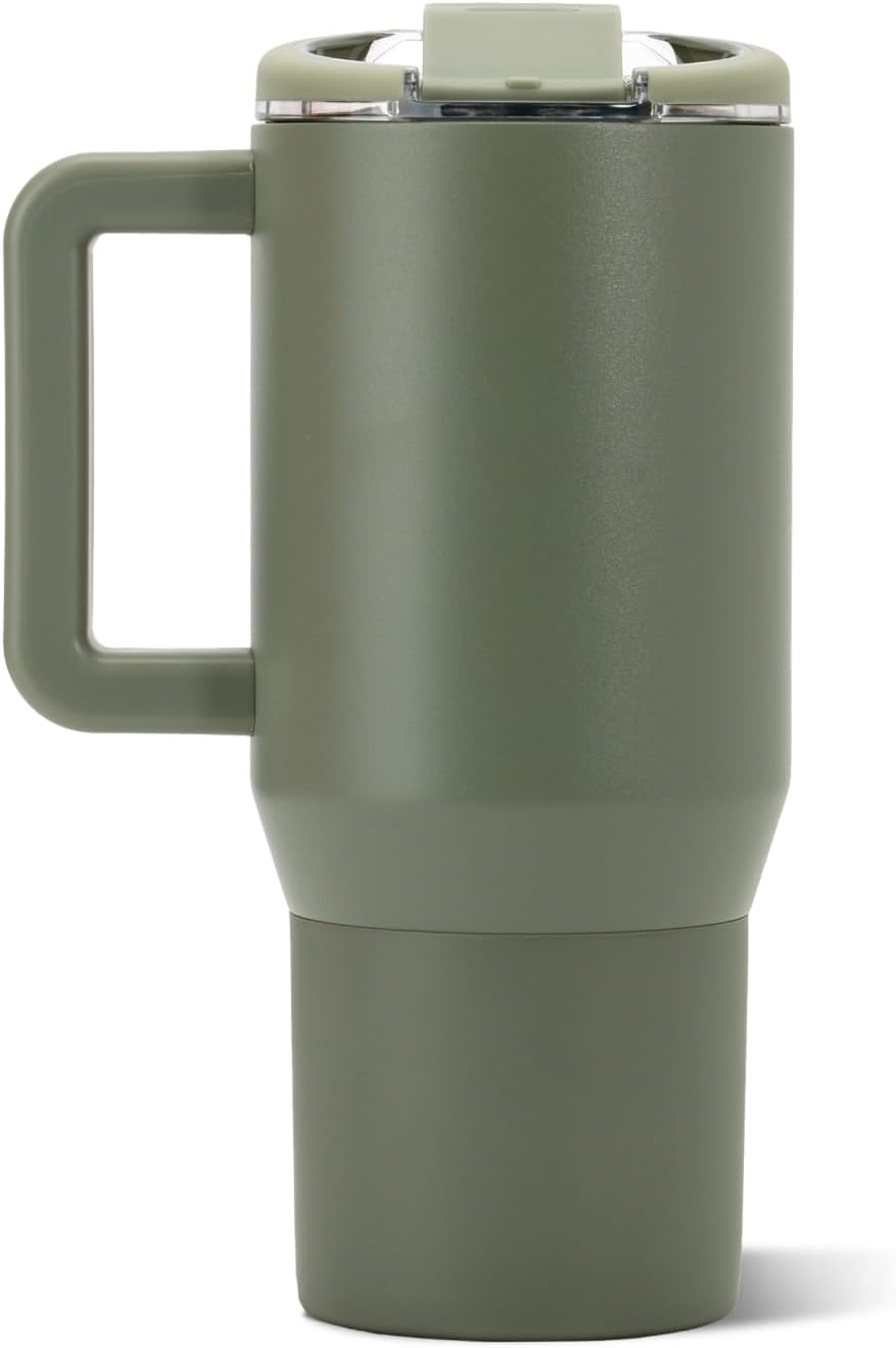 Coffee Traveler 20oz Ceramic-Lined Mug with Handle, Dune