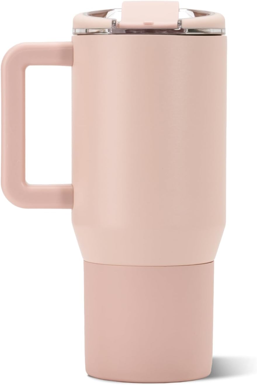Coffee Traveler 20oz Ceramic-Lined Mug with Handle, Dune