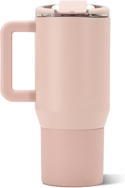 Coffee Traveler 20oz Ceramic-Lined Mug with Handle, Dune