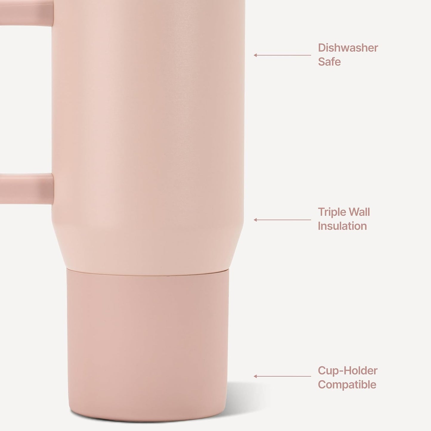 Coffee Traveler 20oz Ceramic-Lined Mug with Handle, Dune