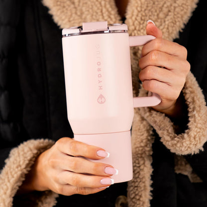 Coffee Traveler 20oz Ceramic-Lined Mug with Handle, Dune
