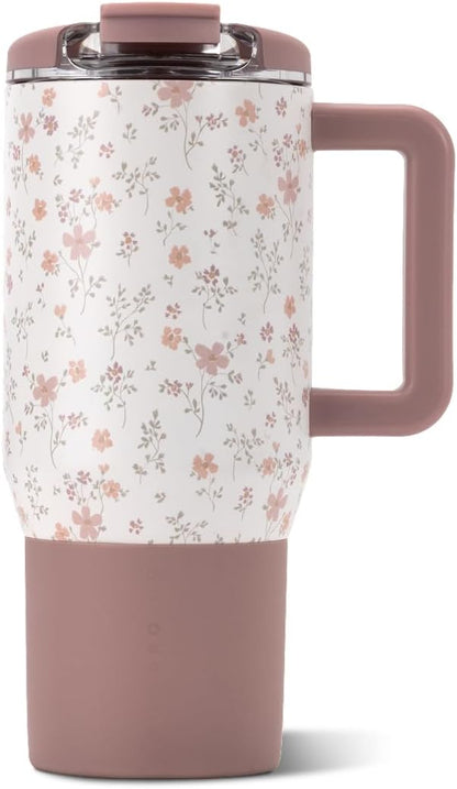 Coffee Traveler 20oz Ceramic-Lined Mug with Handle, Dune