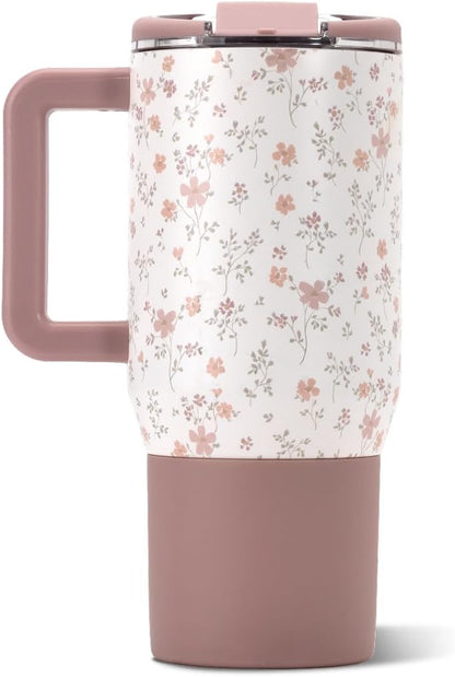 Coffee Traveler 20oz Ceramic-Lined Mug with Handle, Dune