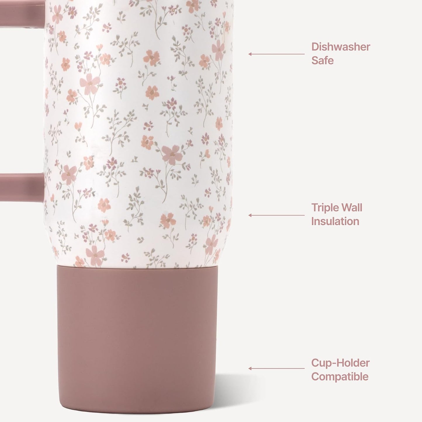 Coffee Traveler 20oz Ceramic-Lined Mug with Handle, Dune