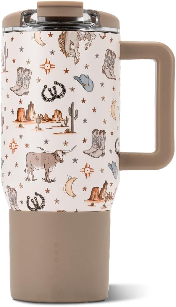Coffee Traveler 20oz Ceramic-Lined Mug with Handle, Dune