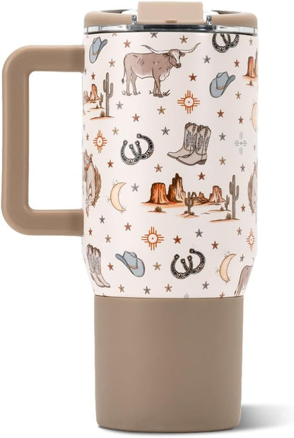 Coffee Traveler 20oz Ceramic-Lined Mug with Handle, Dune