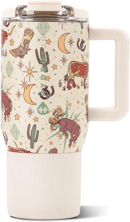 Coffee Traveler 20oz Ceramic-Lined Mug with Handle, Dune
