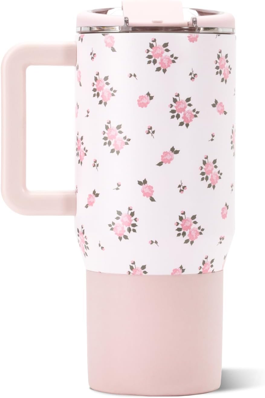 Coffee Traveler 20oz Ceramic-Lined Mug with Handle, Dune