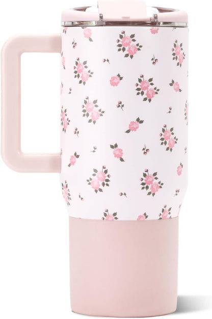 Coffee Traveler 20oz Ceramic-Lined Mug with Handle, Dune
