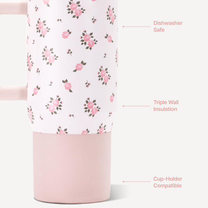 Coffee Traveler 20oz Ceramic-Lined Mug with Handle, Dune