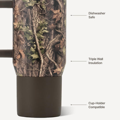 Coffee Traveler 20oz Ceramic-Lined Mug with Handle, Dune