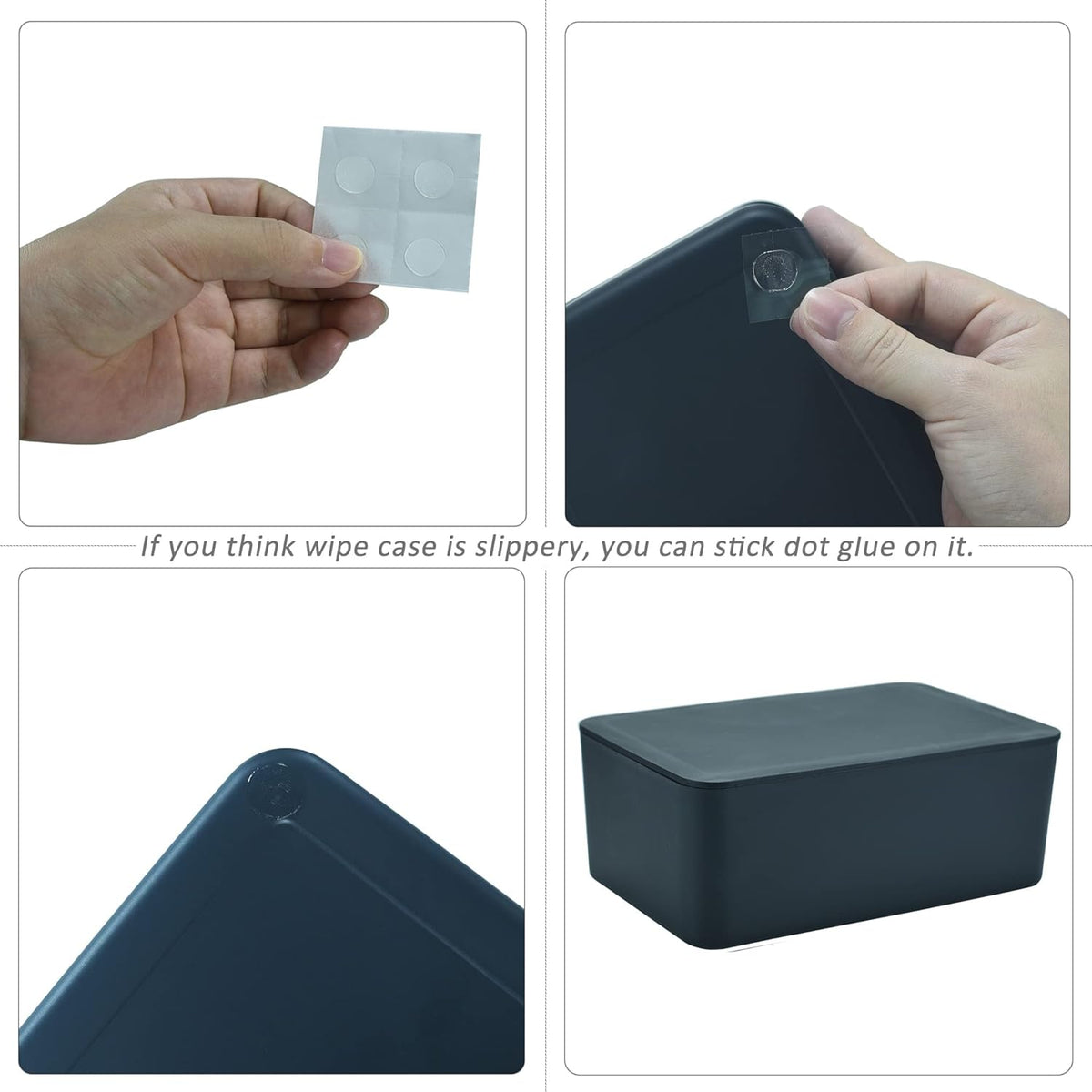 Diaper Wipes Dispenser, Baby Wipes Case, Baby Wipe Holder (Black)