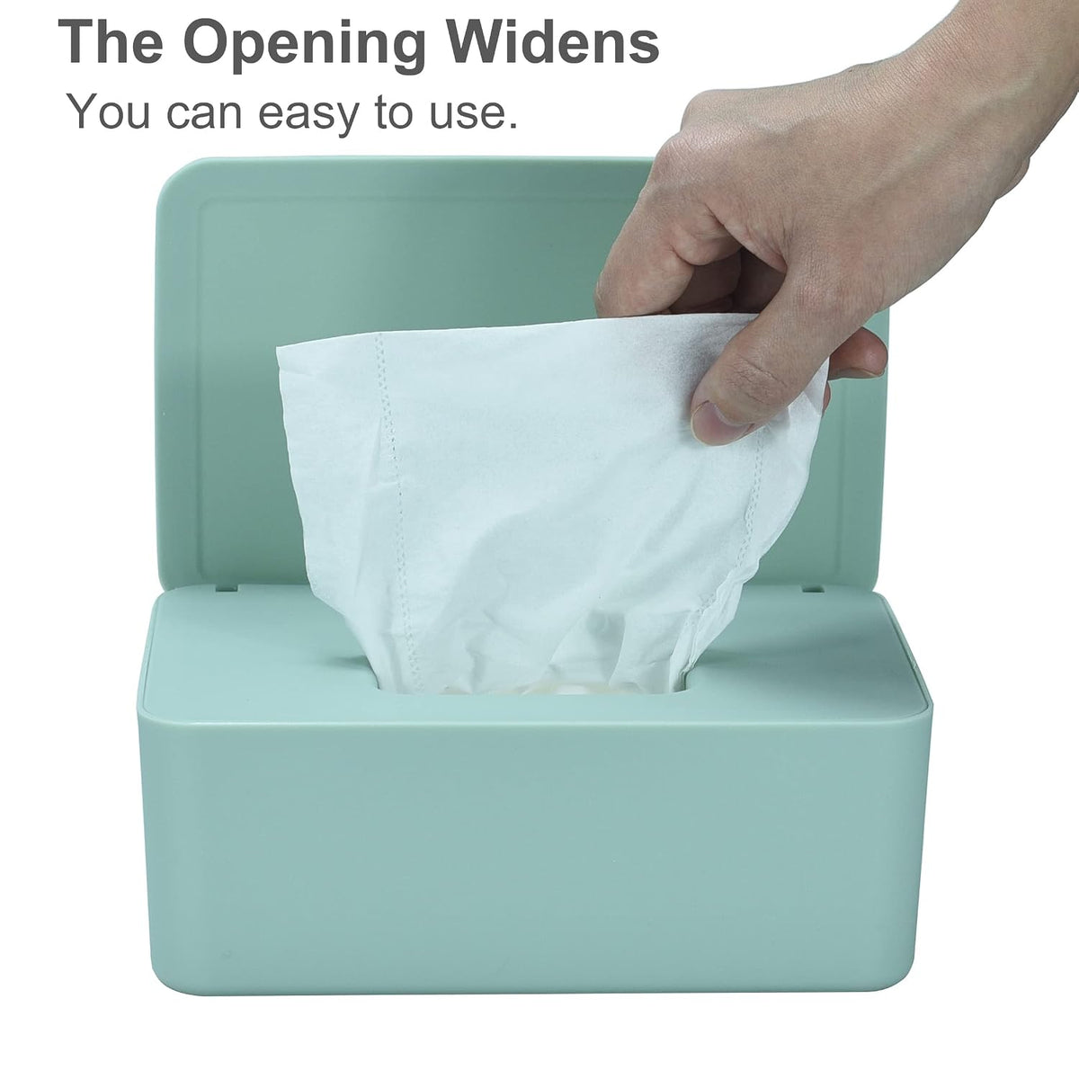 Diaper Wipes Dispenser, Baby Wipes Case, Baby Wipe Holder (Black)