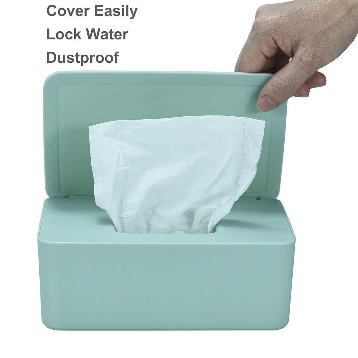 Diaper Wipes Dispenser, Baby Wipes Case, Baby Wipe Holder (Black)