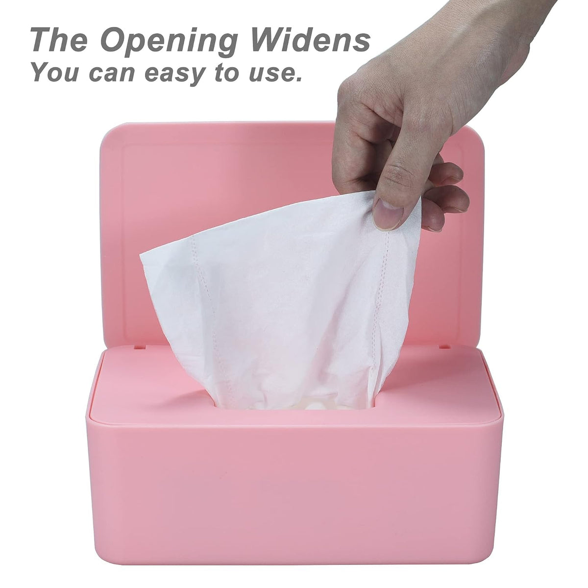 Diaper Wipes Dispenser, Baby Wipes Case, Baby Wipe Holder (Black)