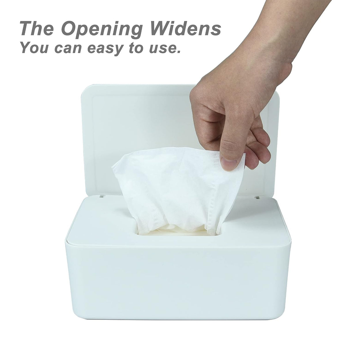 Diaper Wipes Dispenser, Baby Wipes Case, Baby Wipe Holder (Black)